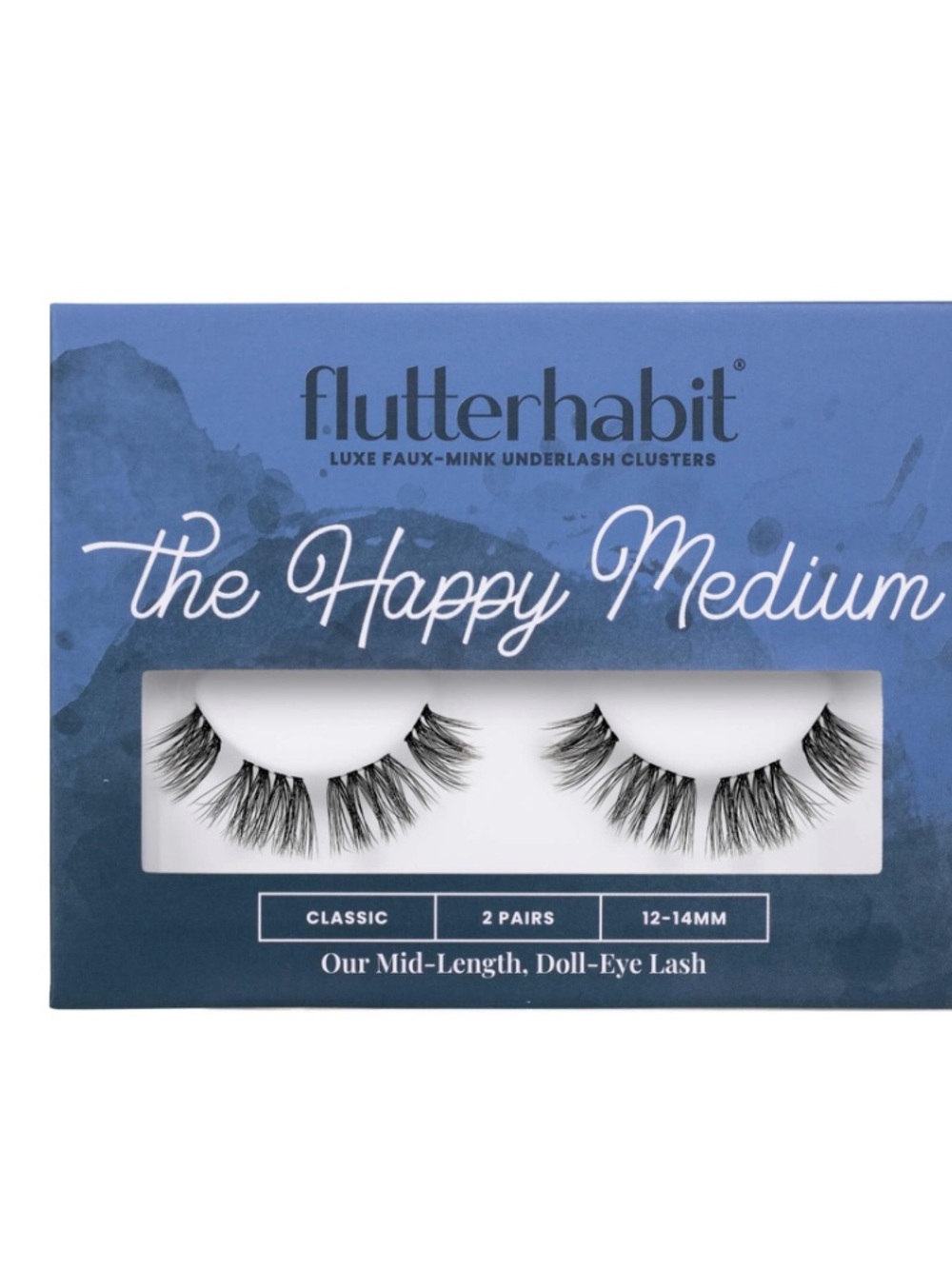 NIB FlutterHabit The Happy Medium Lashes, 2 Sets Of Eyelashes